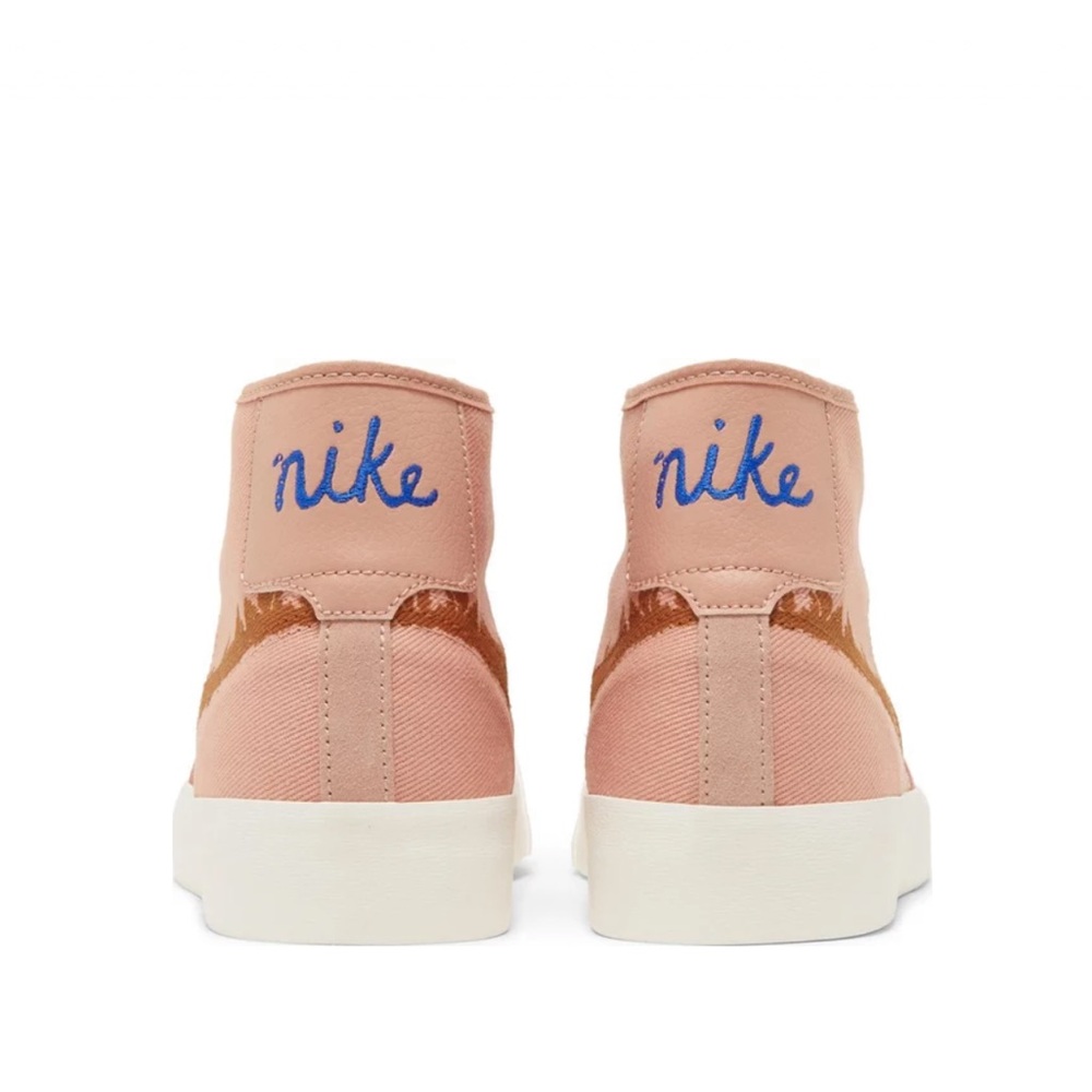 W12.5 M10.5 Nike Blazer Court Mid Premium SB 'Rose Whisper Burnt Sienna' - Picture 2 of 7